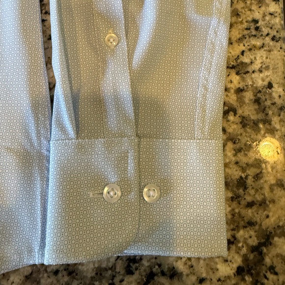 NWT Proper Sport Slim Fit Patterned Dress Shirt - Small - Picture 3 of 7
